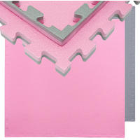 BODENSCHUTZMATTE 90x90x2 cm, Pink, 3er Set - Pink, Kunststoff (90/90cm) - eyepower