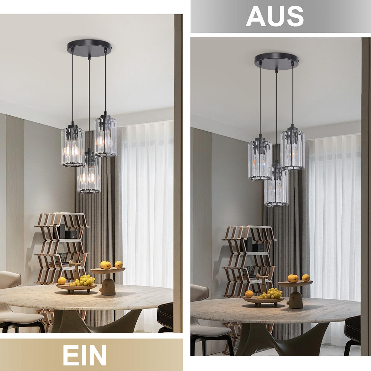 PENDELLEUCHTE Flamgard 20/10.5/140 cm - Schwarz, Metall (20/10.5/140cm) - ZMH