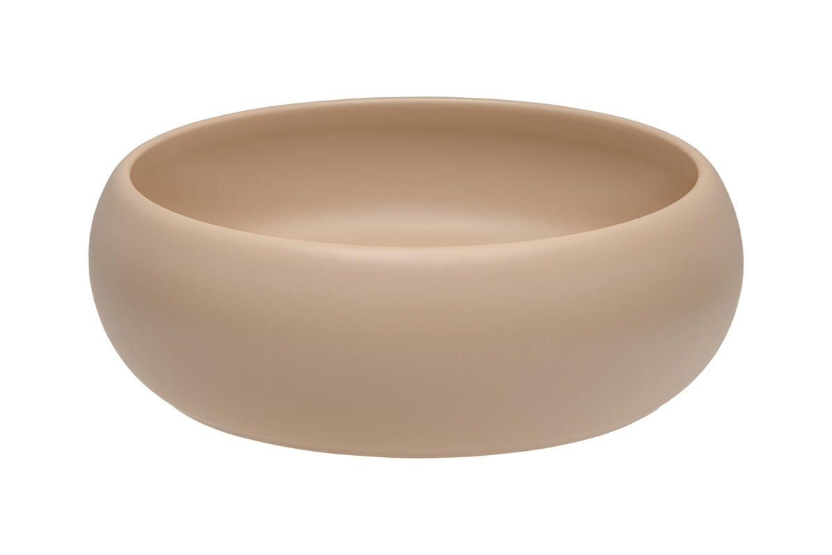 AUFSATZWASCHBECKEN 36 cm - WIKI BM298 in Cappuccino/ Mattglanz - Cappuccino, Keramik (36/12/36cm)