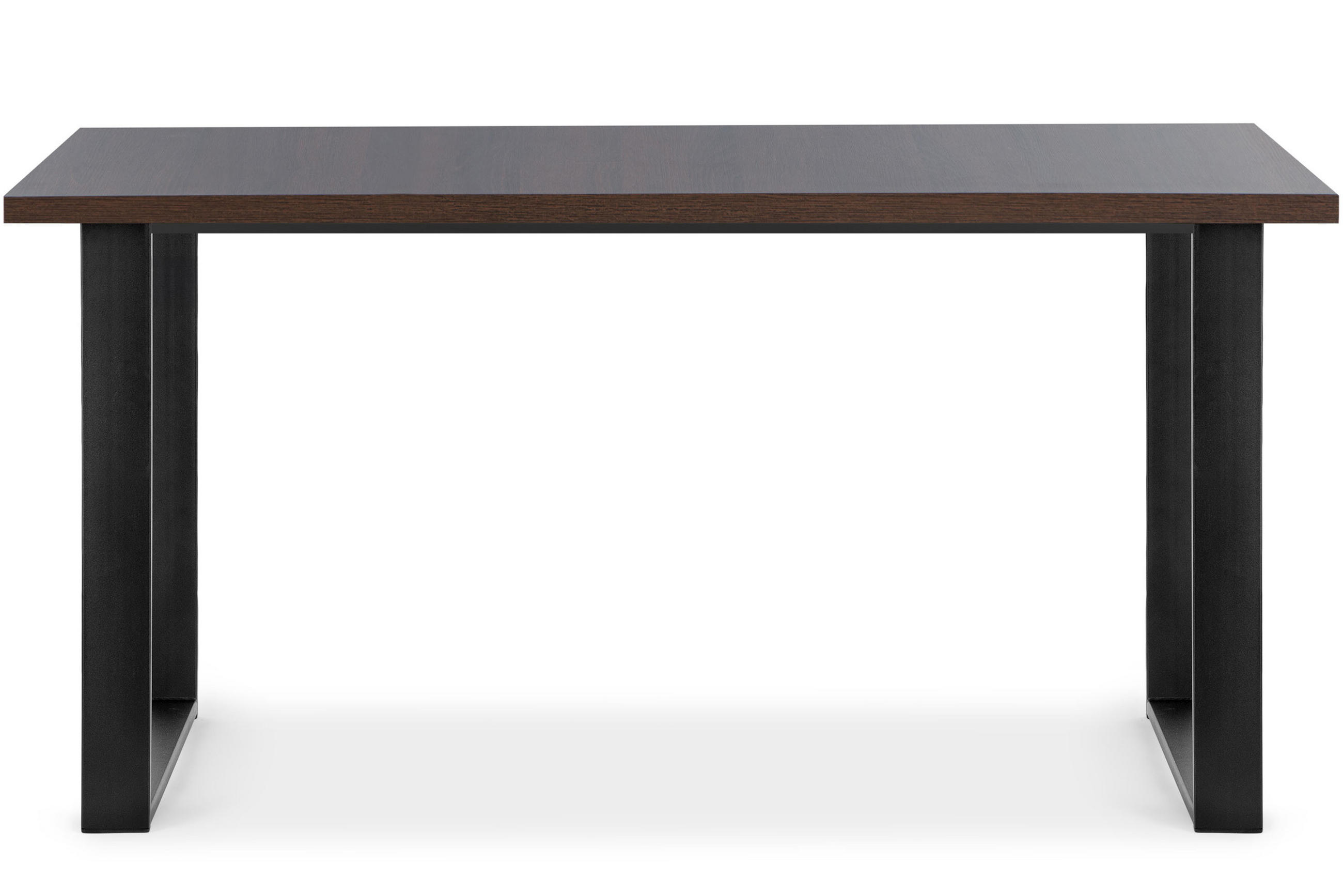 ESSTISCH CETO ausziehbar rechteckig Loft-Stile, Walnuss dunkel - Walnussfarben/Schwarz, Holz/Metall (80/150/77cm) - KONSIMO®