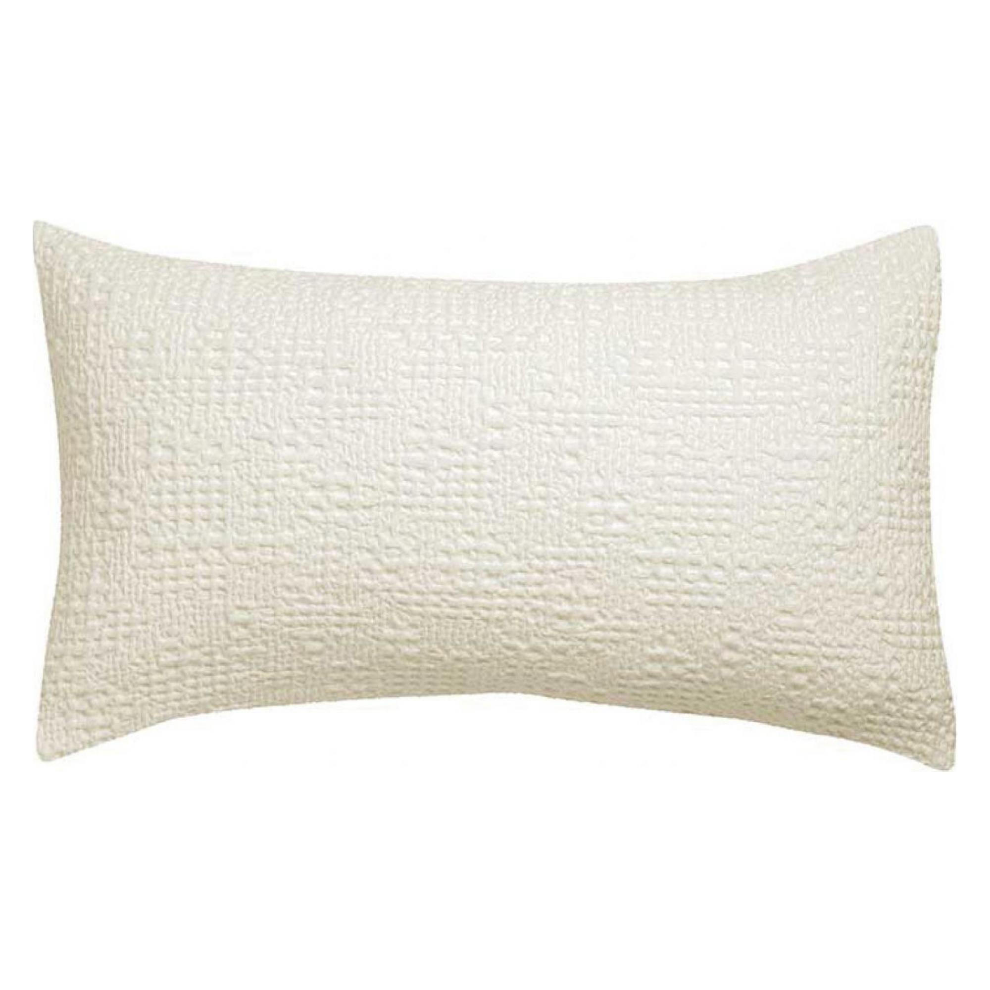 KISSEN Tana kreide 40 x 65 cm - Weiß, Textil (40/65cm) - Vivaraise