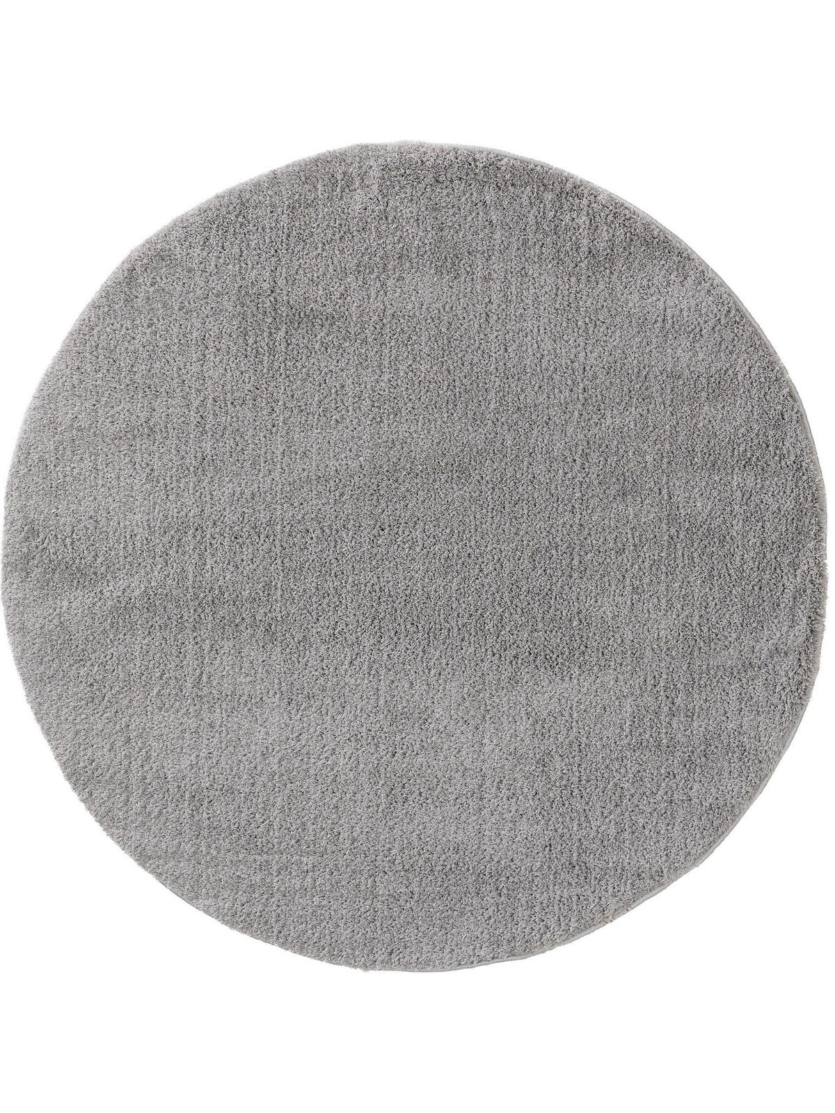 HOCHFLORTEPPICH rund Soda Grau ø 200 cm rund - Grau, Textil (200/200cm) - benuta Nest