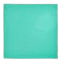 SERVIETTE Finca - Türkis, Textil (42/42cm) - BUTLERS