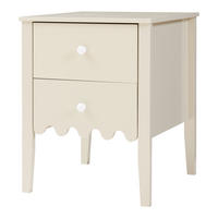 NOČNÍ STOLEK Luspoo II. - krémová, kompozitní dřevo (40/50/40cm) - [en.casa]