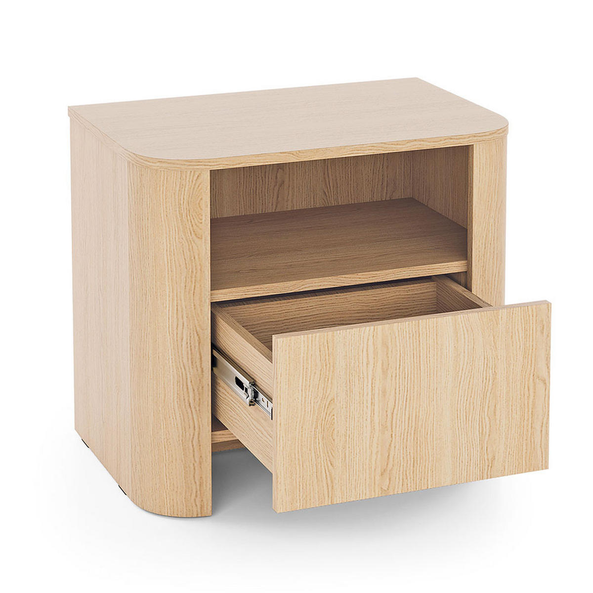 NACHTKONSOLE Bari Eiche Vicenza 58 / 39 / 52cm (2er-Set) - Eichefarben, Holz/Holzwerkstoff (58/52/39cm) - Feldmann-Wohnen