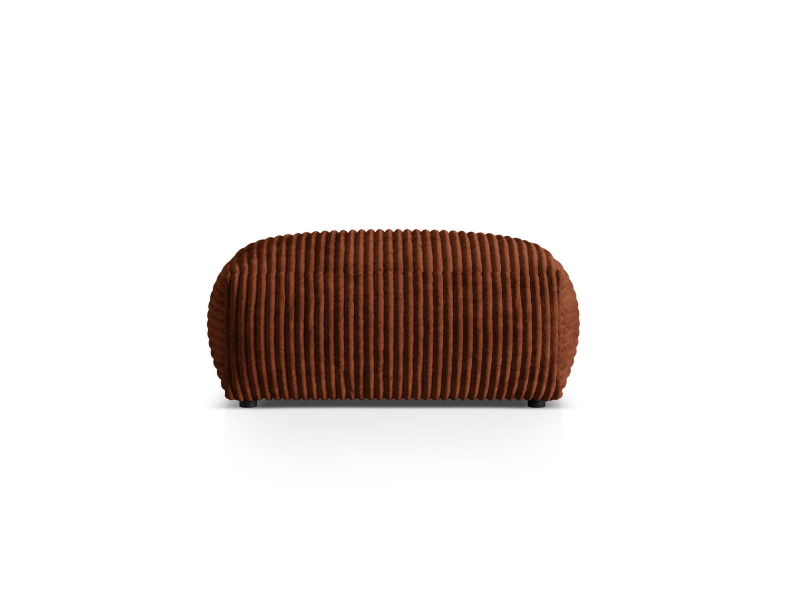 POUF Martina aus Cord ziegelrot - Orange, Textil (65/44/95cm) - Micadoni