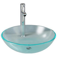 WASCHBECKEN mit Waschtischarmatur Lavigne 42/42/13 cm - Hellgrau, Keramik (42/13/42cm) - Nettlife