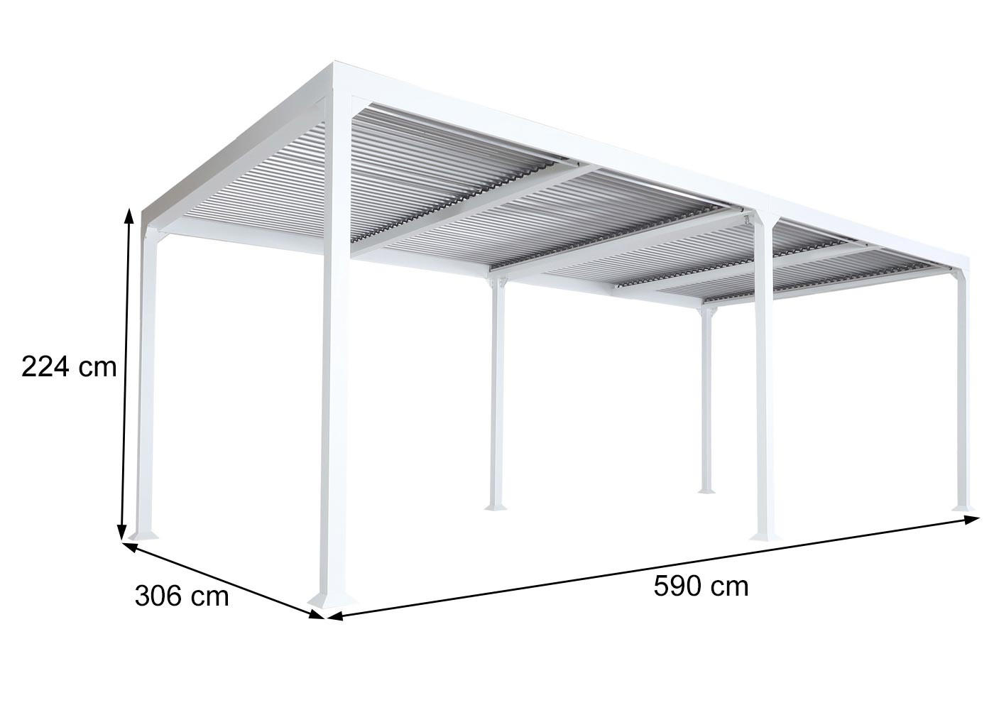 ALU PERGOLA Anthrazit - Anthrazit, Metall (590/224/306cm) - MCW