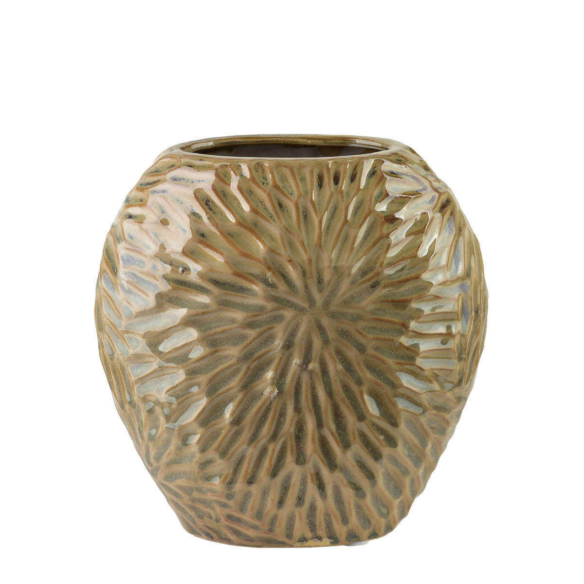 VASE Lettu beige 20/10/20 cm Keramik - Beige, Keramik (20cm) - Mondex