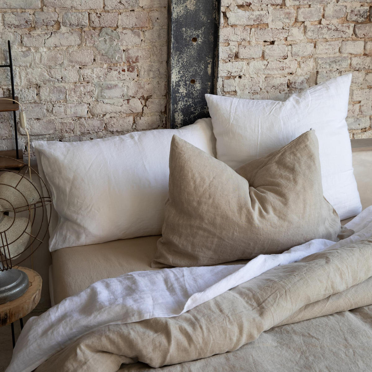 KISSENBEZUG Zeff kreide 50 x 75 cm - Creme, Textil (75/50cm) - Vivaraise