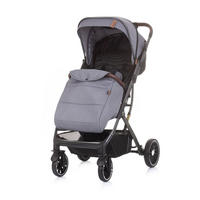 BUGGY Combo 22 kg grau Fußabdeckung Moskitonetz Räder gefedert - Grau, Metall (75/60/103cm) - Chipolino