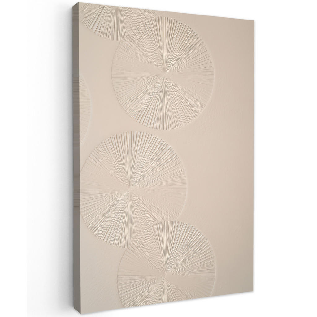 MuchoWow OBRAZ NA PLÁTNĚ Japandi - Béžová - Moderní 60x90 cm