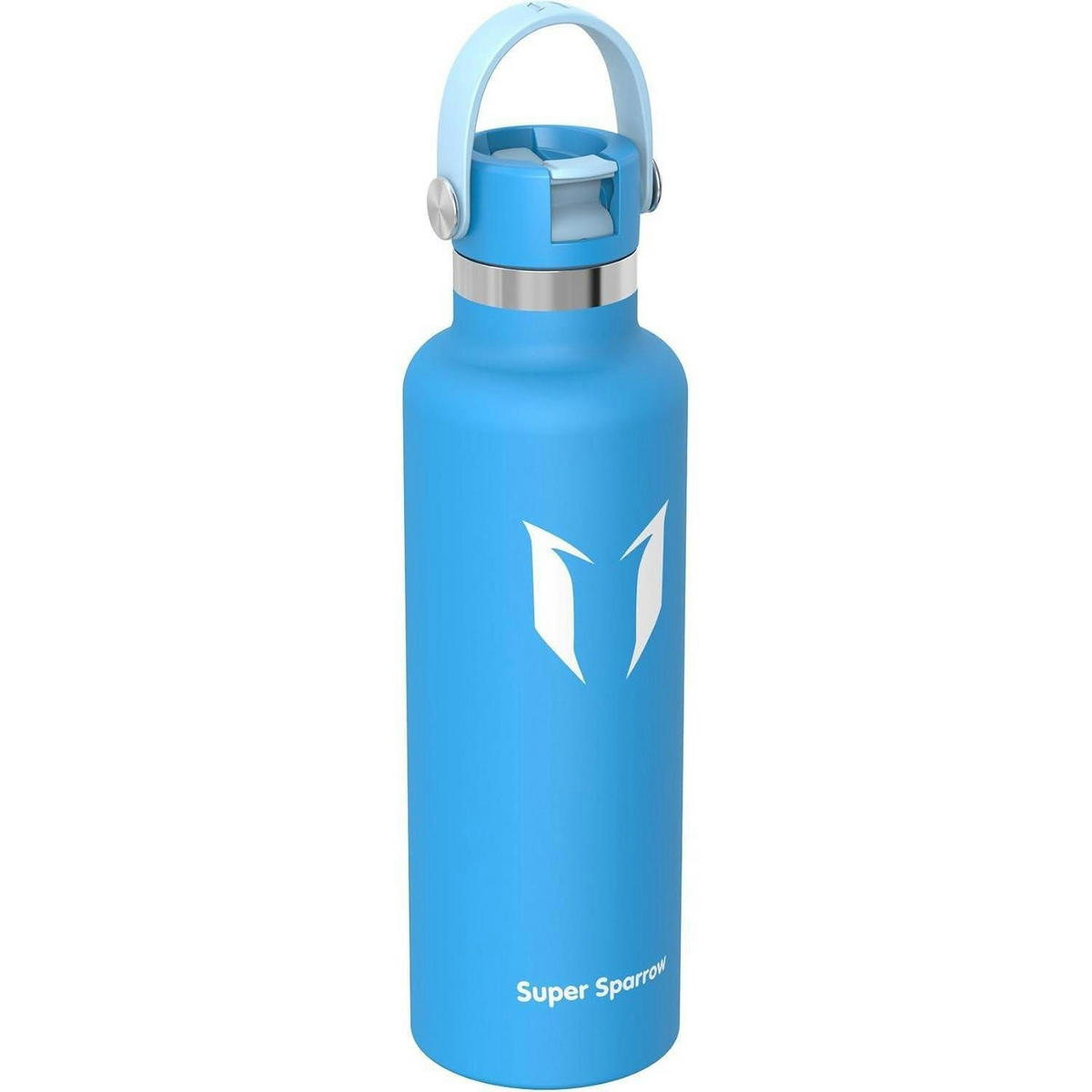 TRINKFLASCHE Edelstahl 750 ml Himmelblau - Hellblau, Metall (7.5/7.5cm)