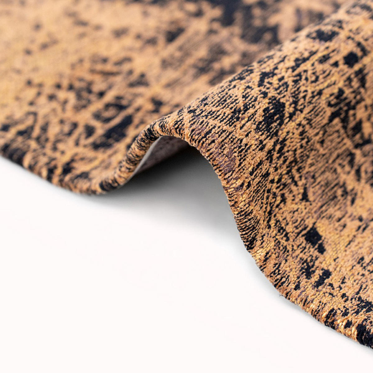 TEPPICH Deep Mine Mad Men Cracks 80/150 cm - Orange, Textil (80/150cm) - Louis De Poortere