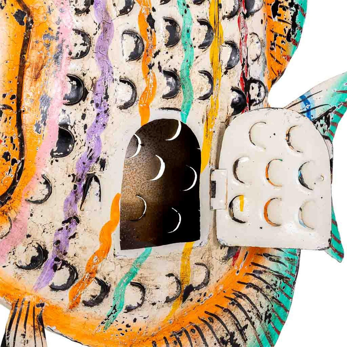 DEKORATIONSSTÜCK aus Metall, 58x15x61cm - Multicolor, Metall (58/61/15cm) - Wanderlust