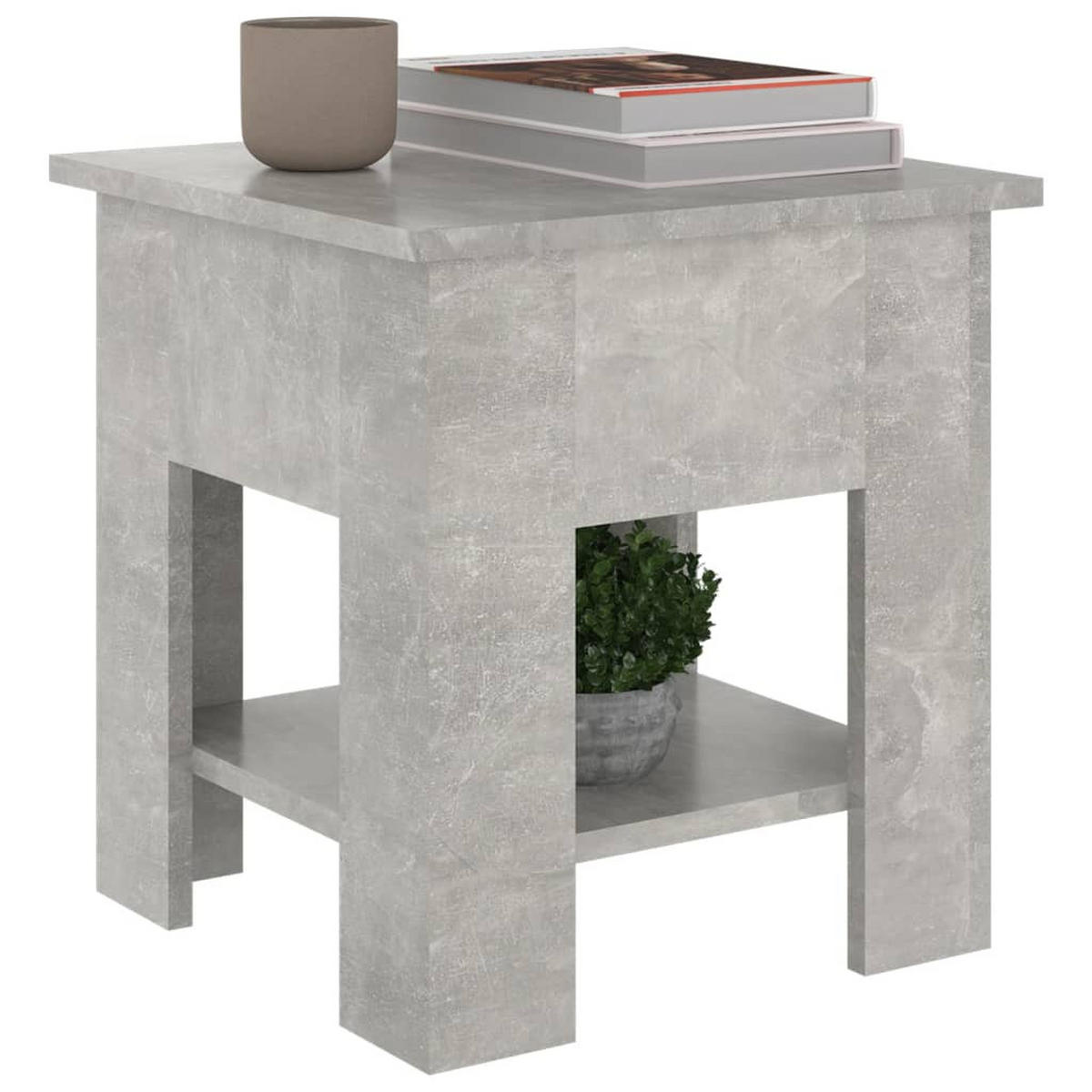 COUCHTISCH Betongrau 40x40x42 cm Holzwerkstoff - Grau, Holzwerkstoff (40/40/42cm) - furnicato
