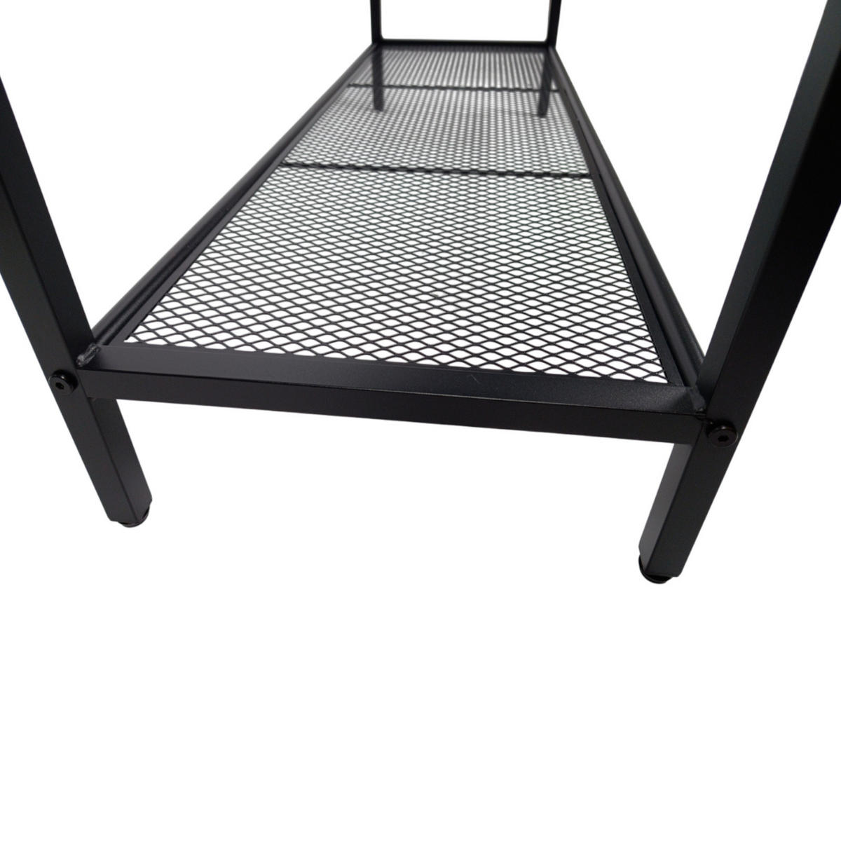 KONSOLENTISCH Holzoptik Metall Dunkelbraun Schwarz 100×35×80 cm - Dunkelbraun/Schwarz, Holzwerkstoff/Metall (35/100/80cm) - Begryf