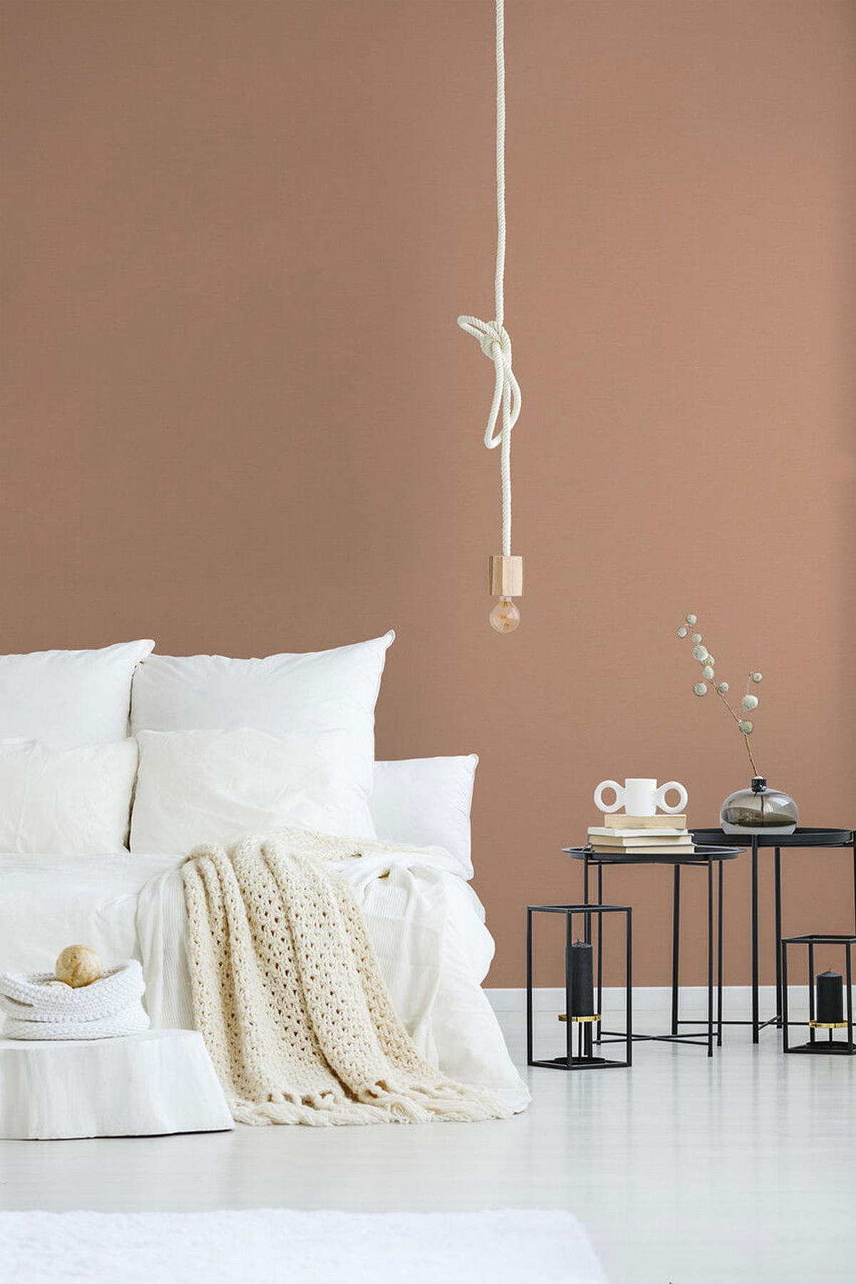 VLIESTAPETE Kupfer 53/1005 cm - Kupferfarben, Textil (53/1cm) - KUNSTLOFT