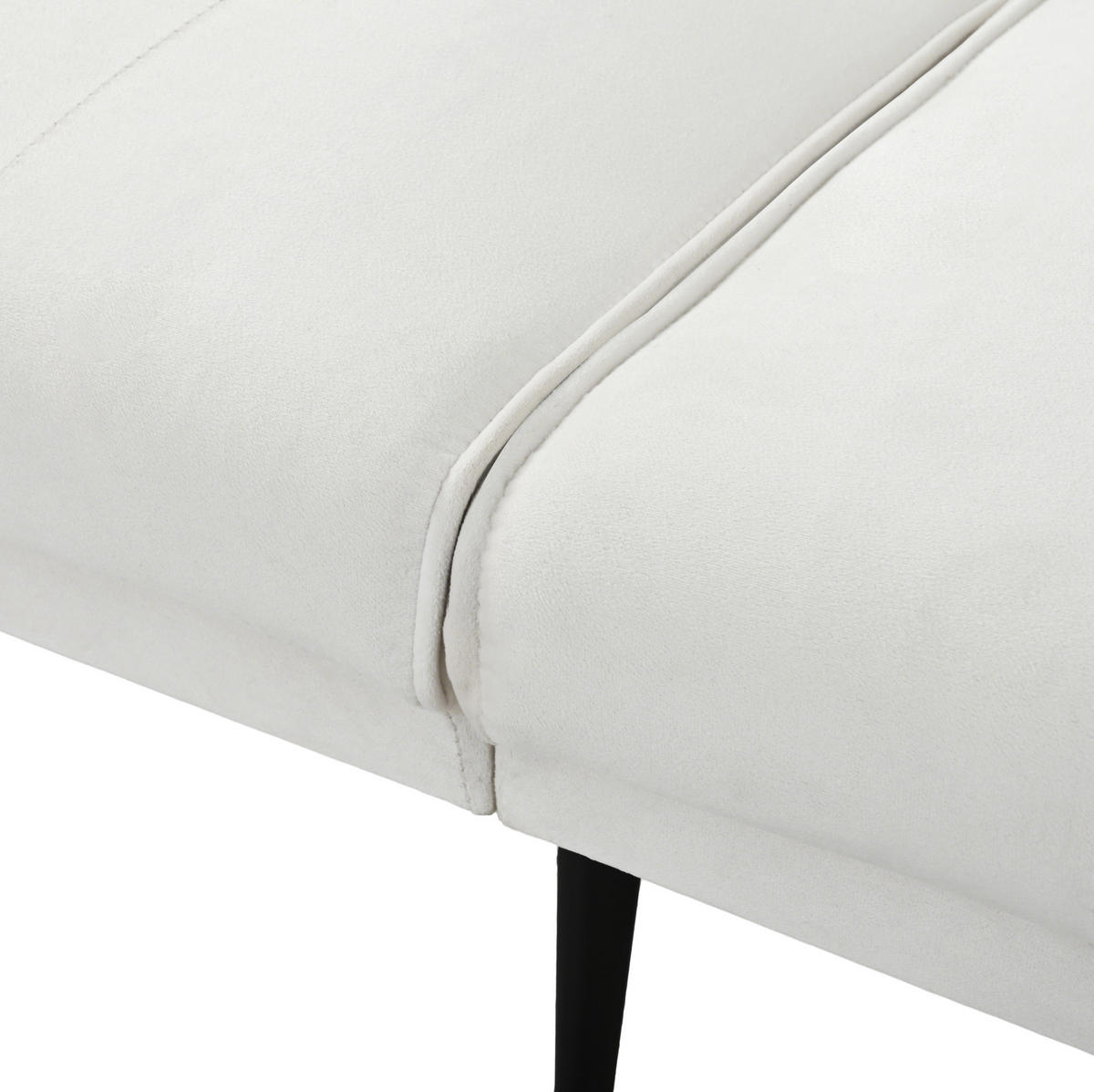 SCHLAFSOFA aus Leinen in Beige mit verstellbarer Rückenlehne - Beige, Textil (164/70/89cm) - Modfu