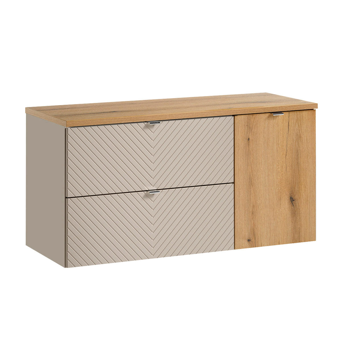 SKRINKA POD UMÝVADLO 120.4cm Manoa Kašmír - béžová, kompozitné drevo (120.4/59/40cm) - Petits-meubles