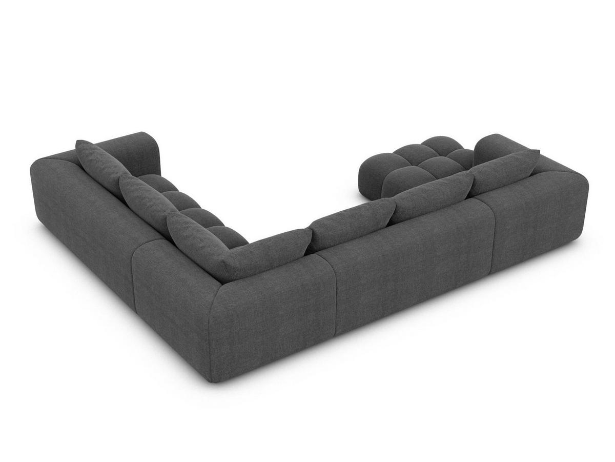 WOHNLANDSCHAFT Casaluna U-Form Anthrazit Strukturstoff - Anthrazit, Kunststoff (338/88/267cm)
