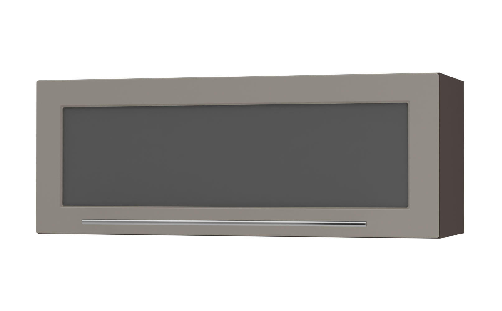 KÜCHENHÄNGESCHRANK Kvantum W4BS/90-AV Beige Matt / Lava Matt 90 / 32,5 / 36cm - Dunkelgrau/Beige, Holz/Holzwerkstoff (90/36/32.5cm) - Feldmann-Wohnen