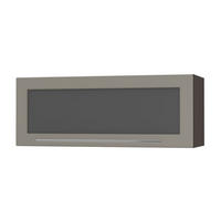 KLAPPHÄNGESCHRANK Kvantum W4BS/90 Beige Matt / Lava Matt 90 / 32,5 / 36cm - Dunkelgrau/Beige, Holz/Holzwerkstoff (90/36/32.5cm) - Feldmann-Wohnen