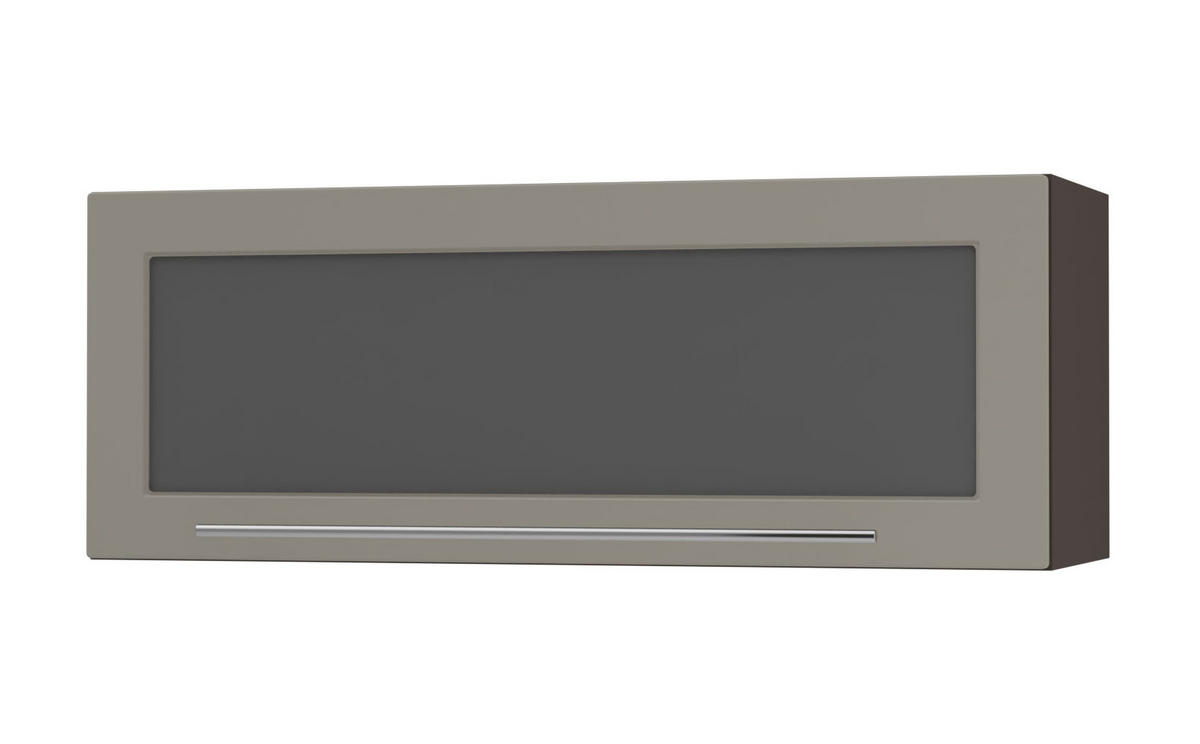 KLAPPHÄNGESCHRANK Kvantum W4BS/90 Beige Matt / Lava Matt 90 / 32,5 / 36cm - Dunkelgrau/Beige, Holz/Holzwerkstoff (90/36/32.5cm) - Feldmann-Wohnen