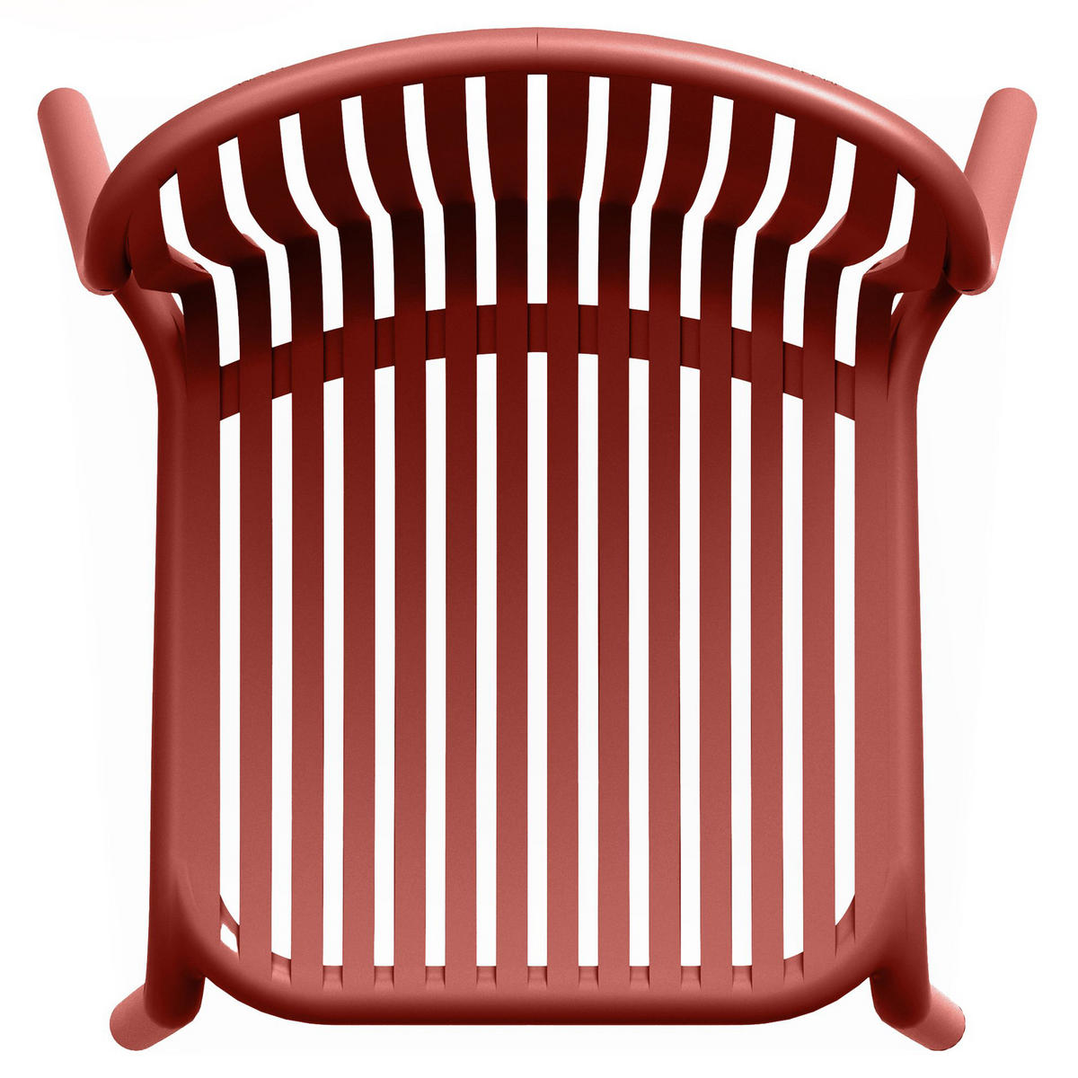 GARTENSTUHL FICCARI 4-er Set, Rot - Rot, Kunststoff (52/82.5/53cm) - KONSIMO®
