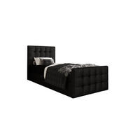 BOXBETT Coria V Schwarz 90x200 cm - Schwarz, Textil (90/200cm) - B&B Home