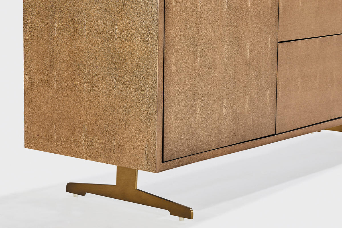 SIDEBOARD GALA Gold Holz - Goldfarben, Holz/Holzwerkstoff (140/85/40cm) - KAWOLA
