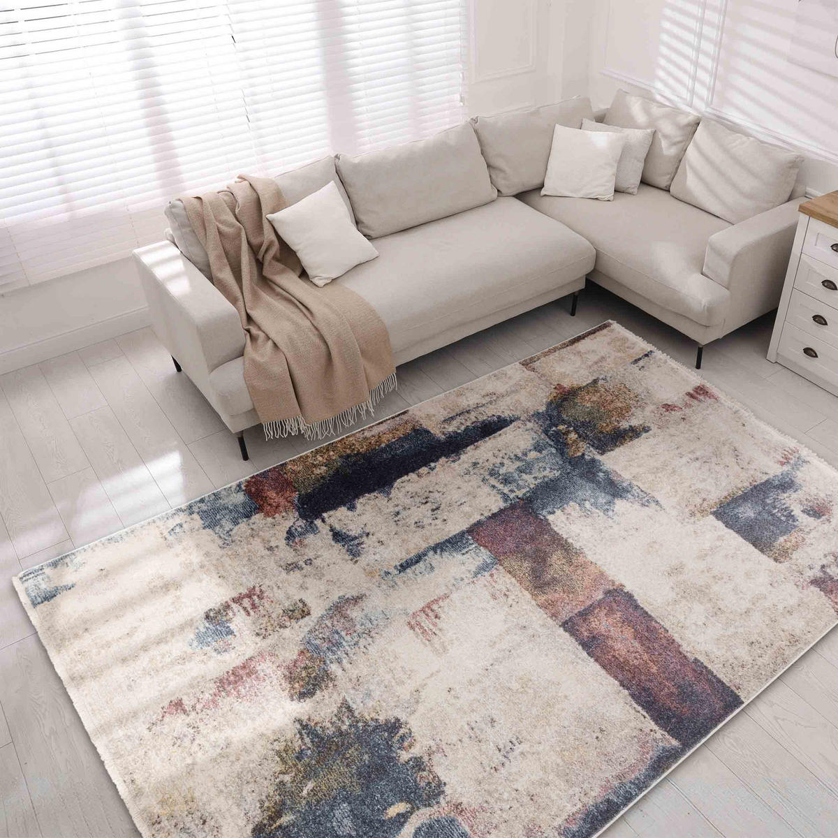 DESIGNTEPPICH ORVIETO - Blau, Textil (133/190cm) - Astra