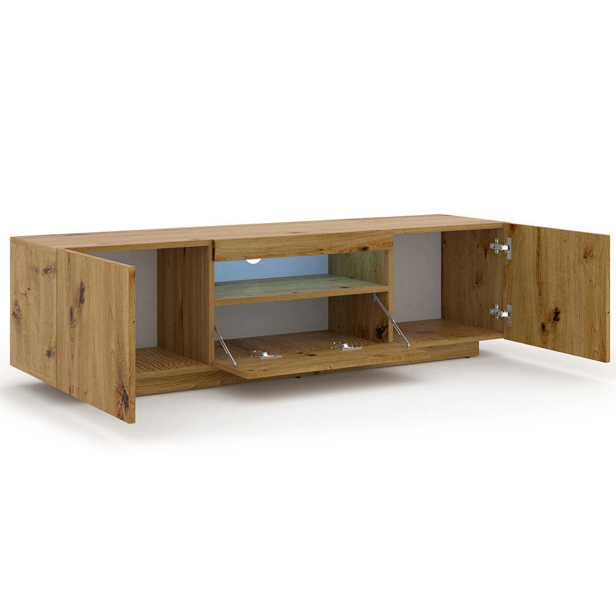 TV STOLÍK Aurus Drevo - hnedá, kompozitné drevo (150/36/37cm) - Petits-meubles
