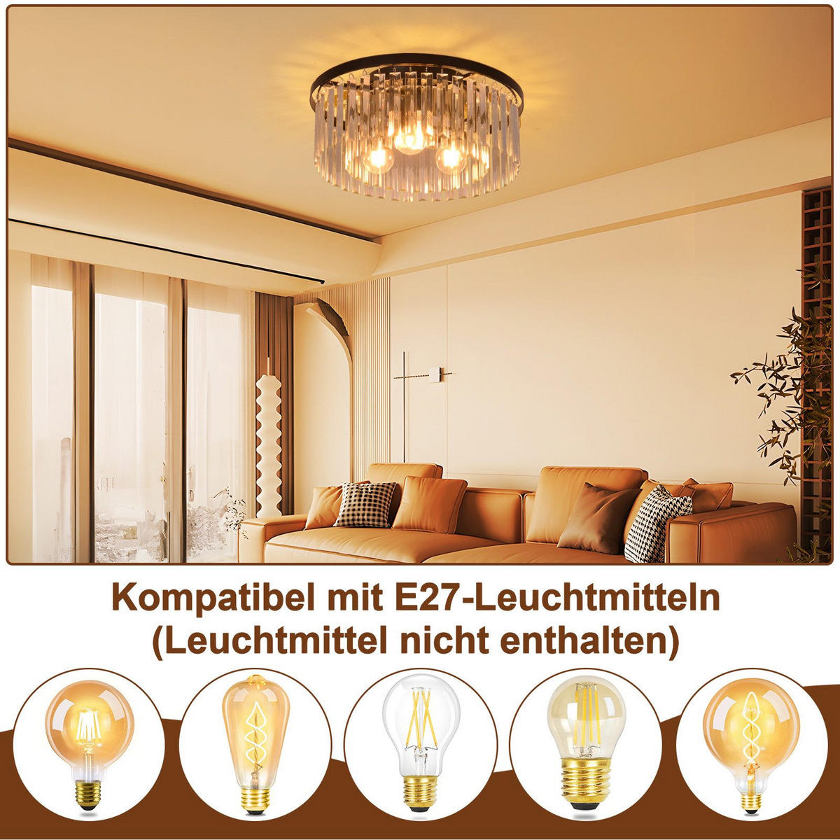 DECKENLEUCHTE Luzardo 40/40/17cm - Schwarz, Metall (40/40/17cm) - Nettlife
