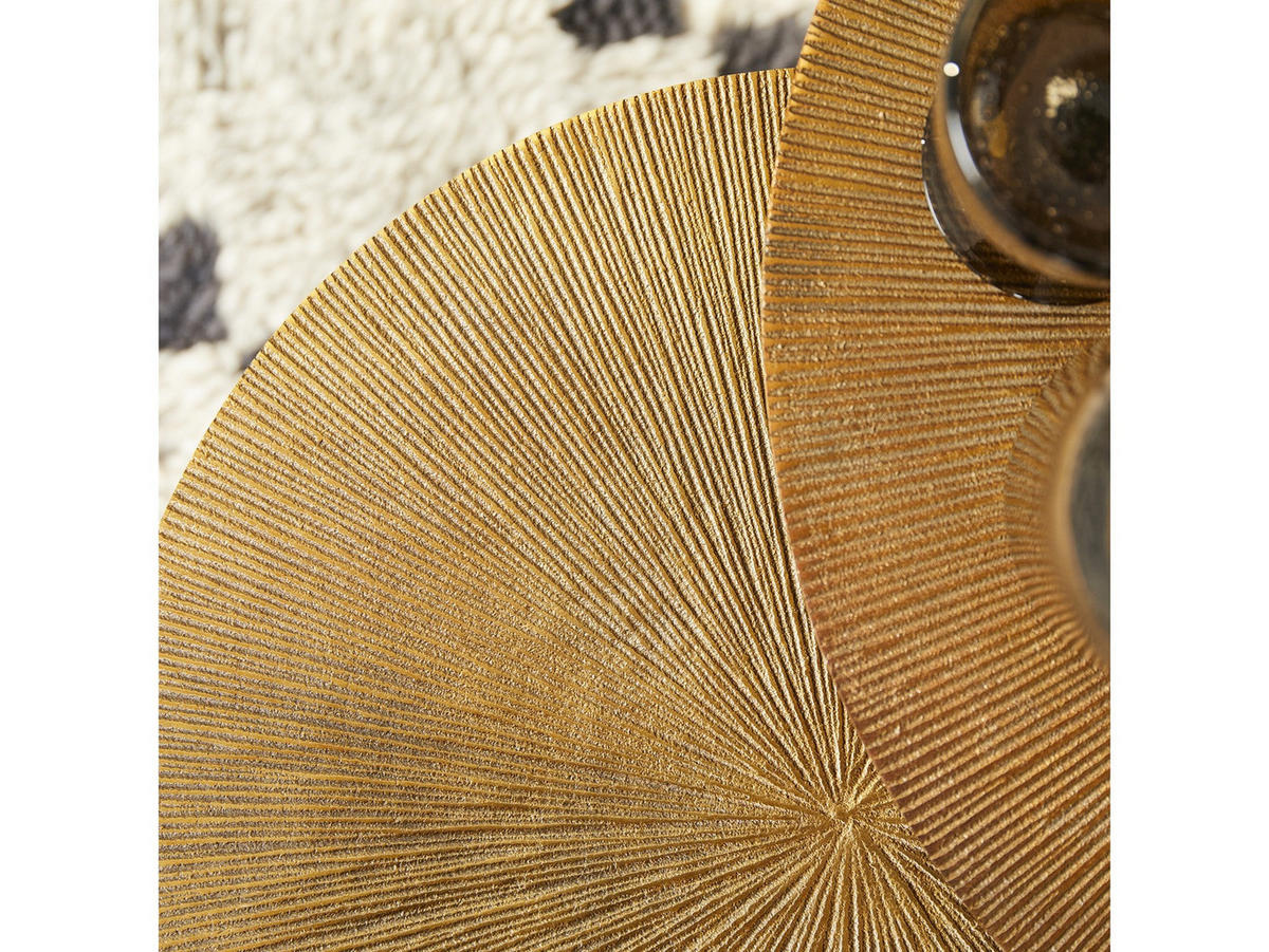 BEISTELLTISCH Aris Metall 49 cm / 49 cm Gold - Goldfarben, Metall (49/49/40cm) - Villa Möbel