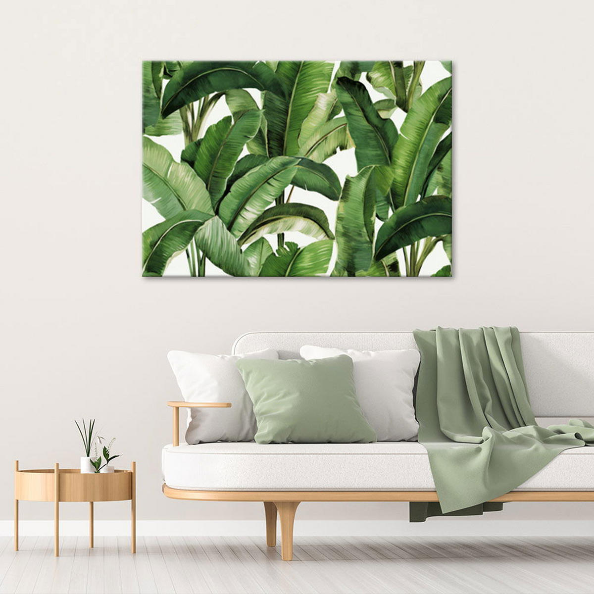 KUNSTDRUCK Grün 60/40 cm - Grün, Textil (60/40cm) - KUNSTLOFT