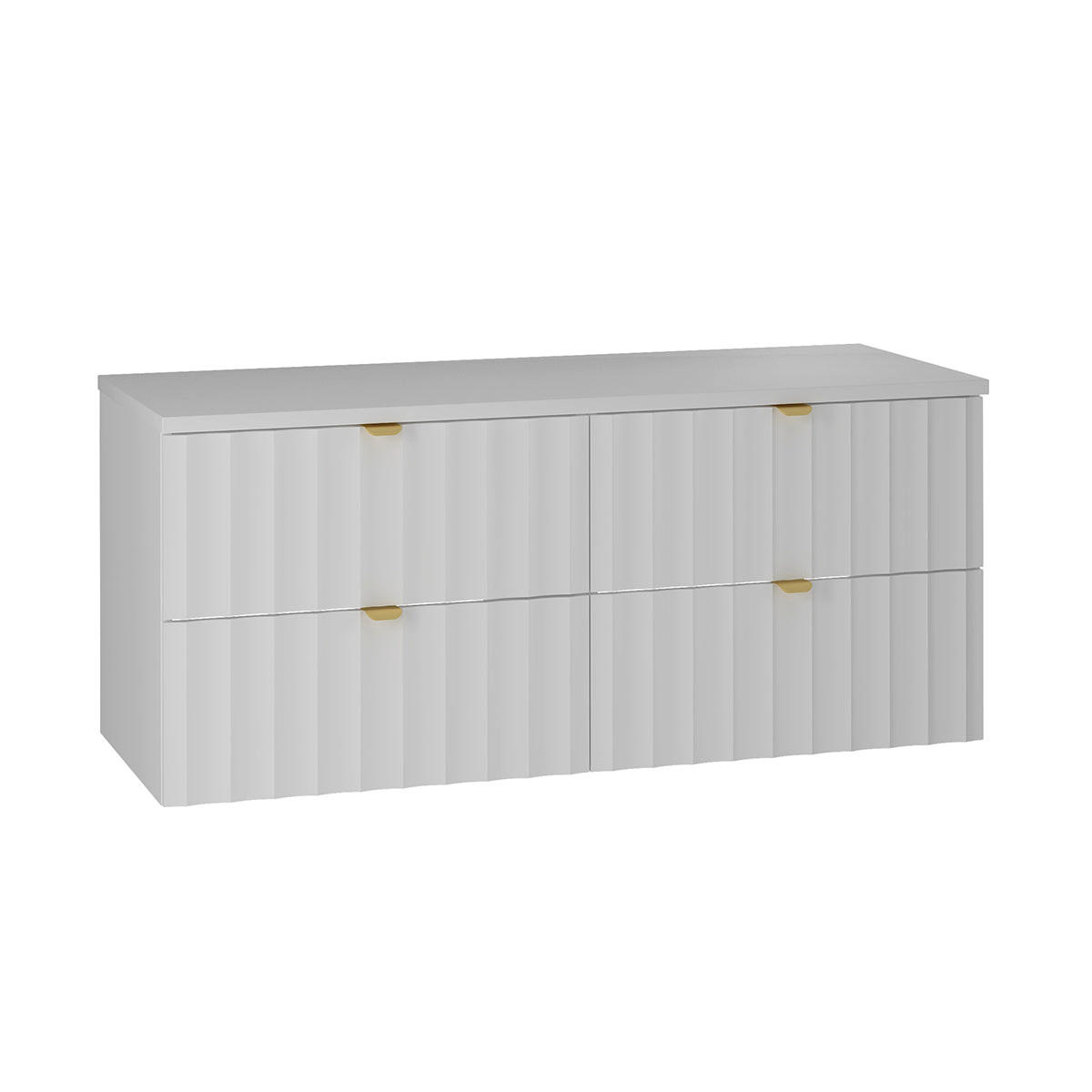 WASCHTISCHUNTERSCHRANK 120.6cm Lexa Weiß - Weiß, Holzwerkstoff (120.6/52.2/46.5cm) - Petits-meubles