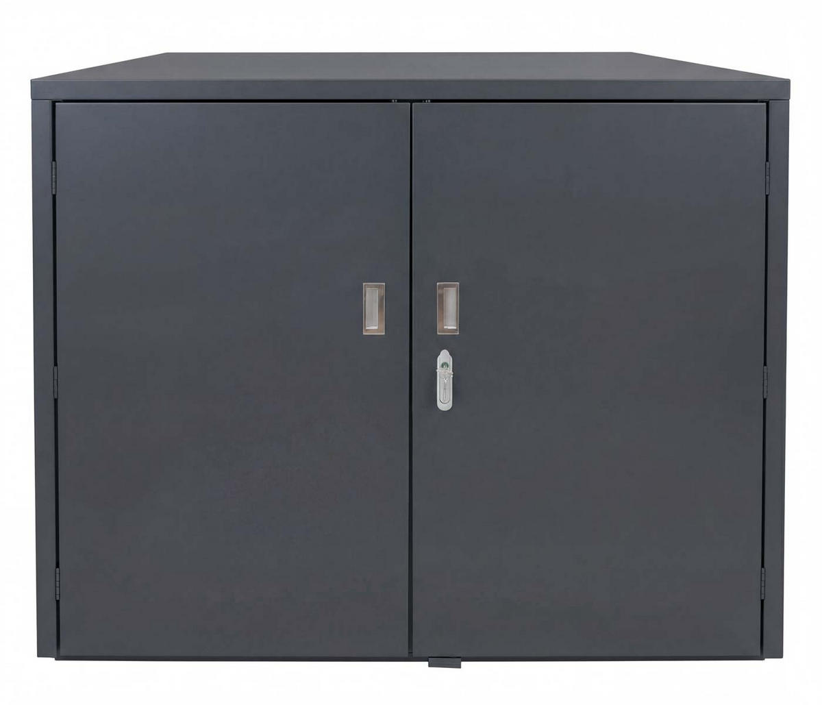 FAHRRADGARAGE 3er 124x148x208cm Anthrazit - Anthrazit, Metall (148/124/208cm) - PROREGAL