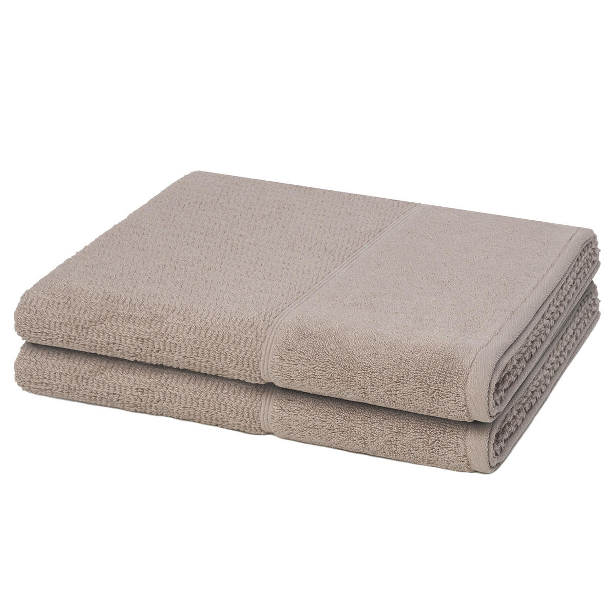 DUSCHTUCH Pearl 2er-Set - Taupe, Textil (67/140cm) - MÖVE