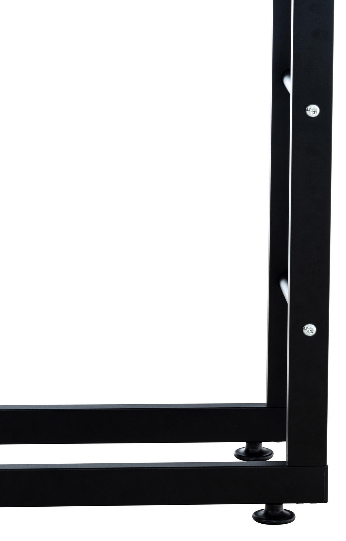 KAMINHOLZSTÄNDER Kerry-II, 25x40x80 Schwarz - Schwarz, Metall (40/80/25cm) - TPFLiving