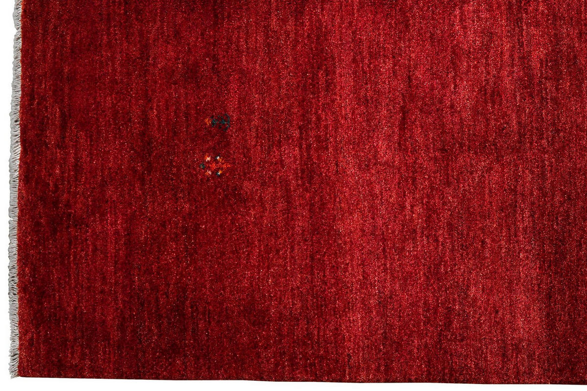 GABBEH-TEPPICH handgeknüpft Rot 234/175 cm Schurwolle - Rot, Textil (175/234cm) - Looma