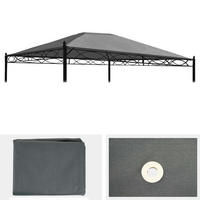 ERSATZBEZUG FÜR DACH PERGOLA CALPE Grau - Grau, Textil (380/1/280cm) - MCW