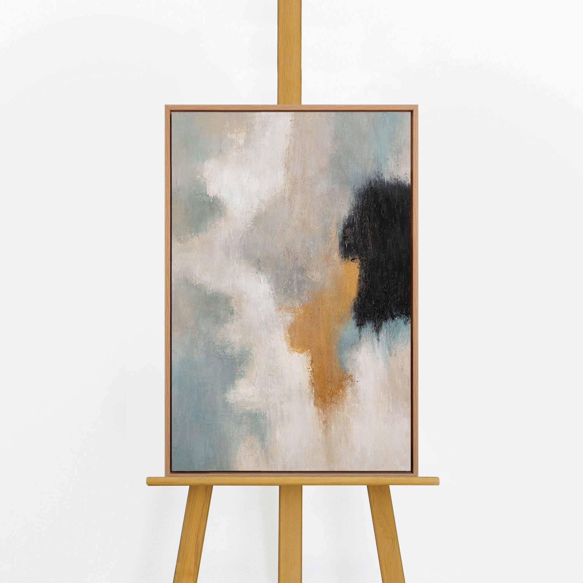 GEMÄLDE Lichtübergänge Schattenfugenrahmen Eichefarben 60x40 cm - Eichefarben, Holz (60/40cm) - YS-art gallery