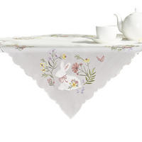 TISCHDECKE Lapique - Weiß, Textil (80/80/1cm) - home&you