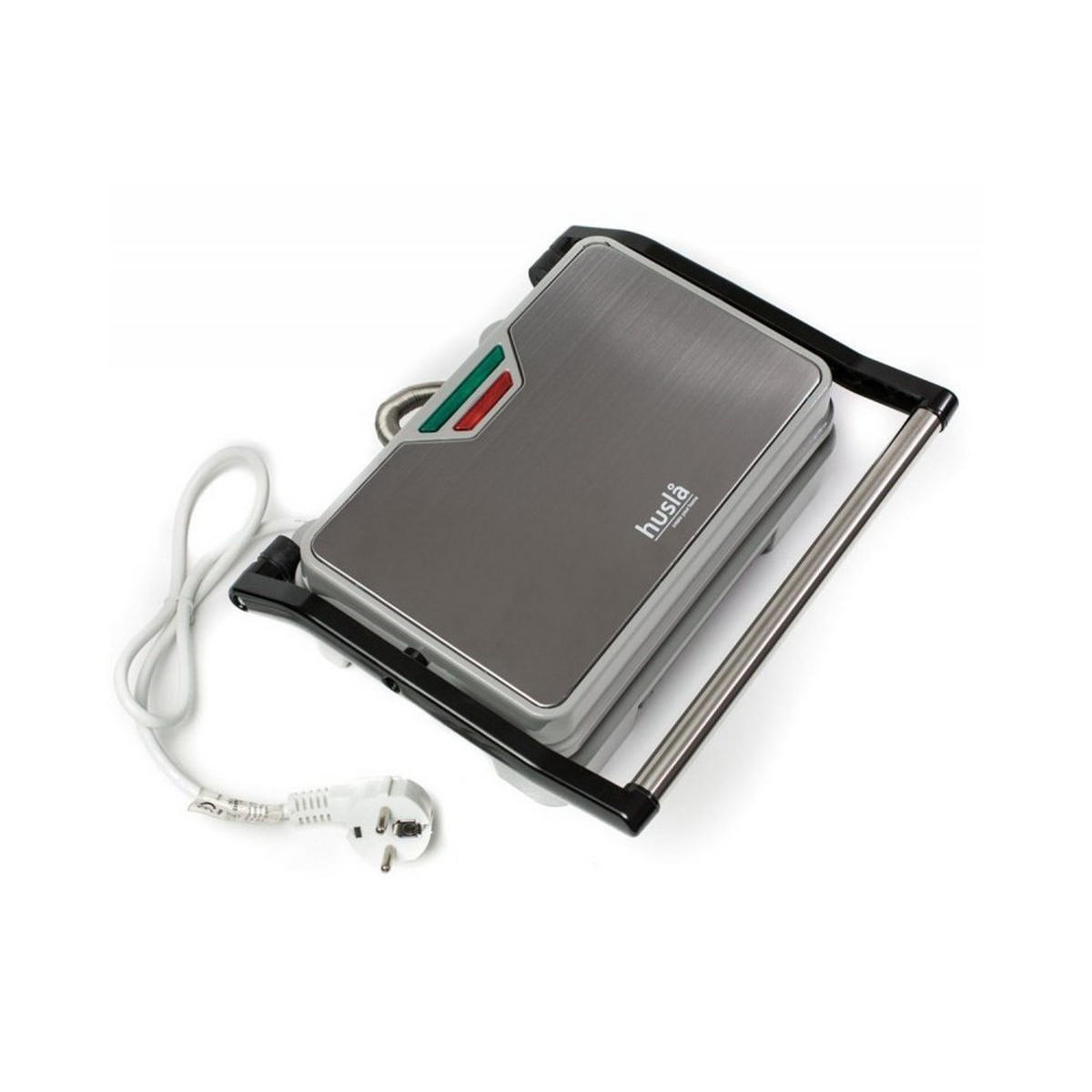 ELEKTROGRILL Silber 23/14/14 cm 31663 - Silberfarben, Metall (14/14/23cm) - Husla 
