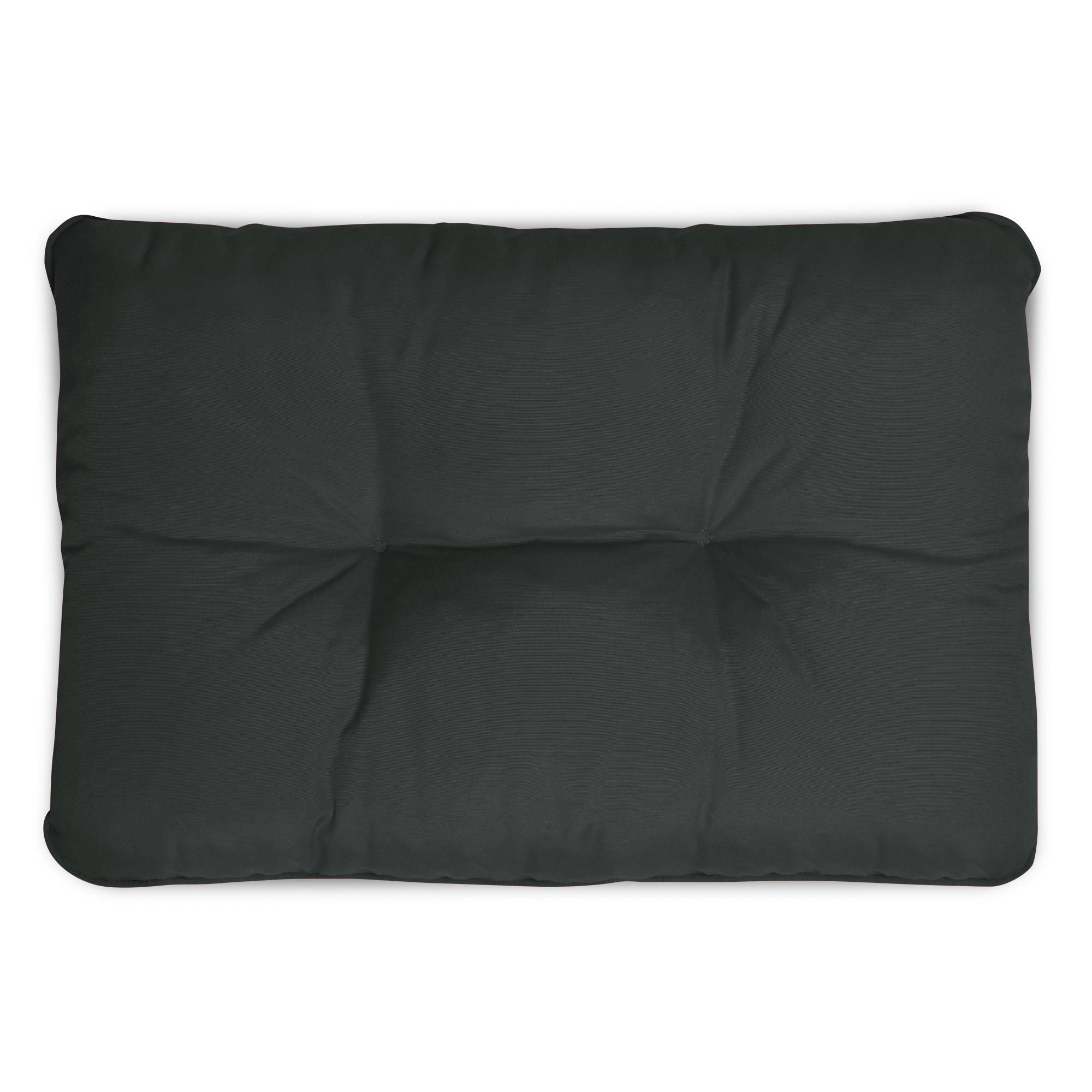 LOUNGEKISSEN Flair Outdoor Rücken 60/40/12cm Graphitgrau - Graphitfarben, Textil (40/12/60cm) - Beautissu 