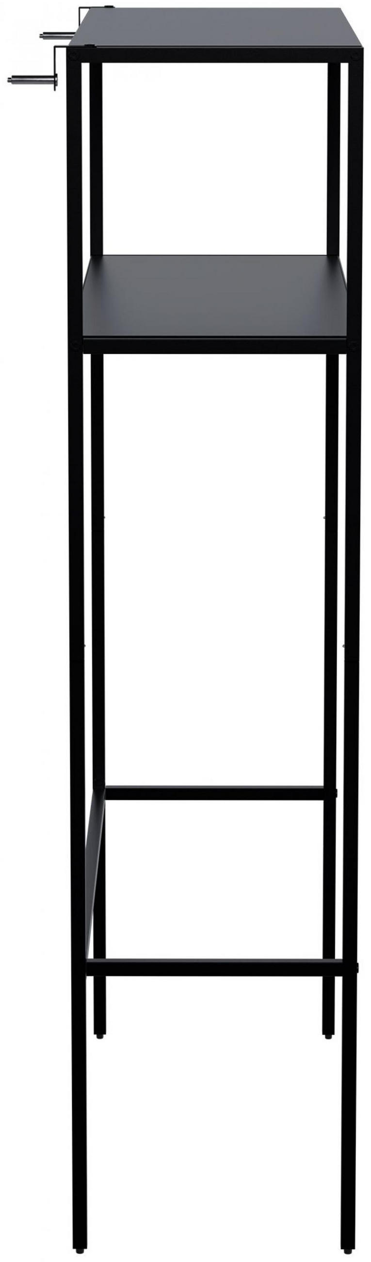 WASCHMASCHINENVERBAU Metall Schwarz - Schwarz, Metall (81/125/30cm) - CLP