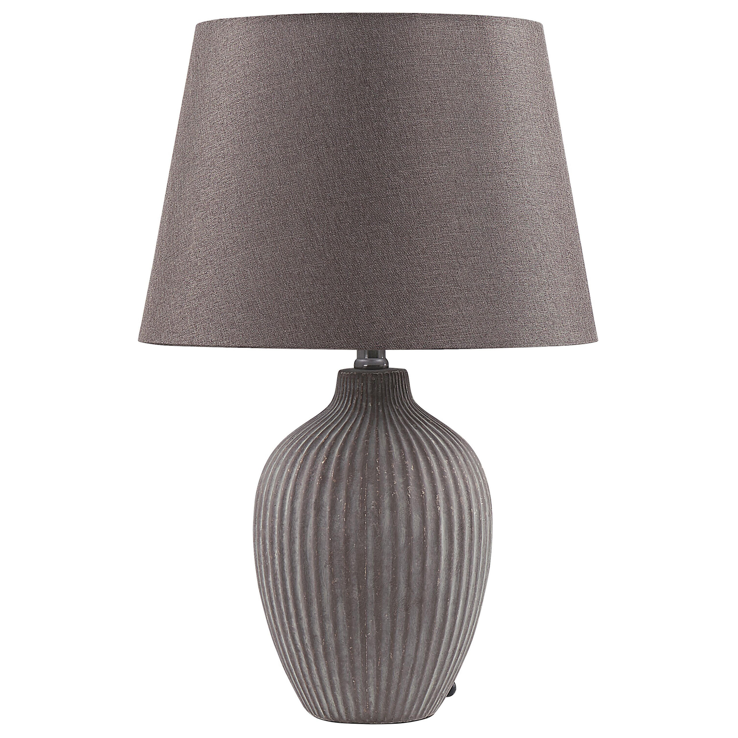 TISCHLAMPE Fergus 33/33/52 cm - Braun, Keramik (33/33/52cm) - Beliani