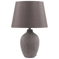 TISCHLAMPE Fergus 33/33/52 cm - Braun, Keramik (33/33/52cm) - Beliani
