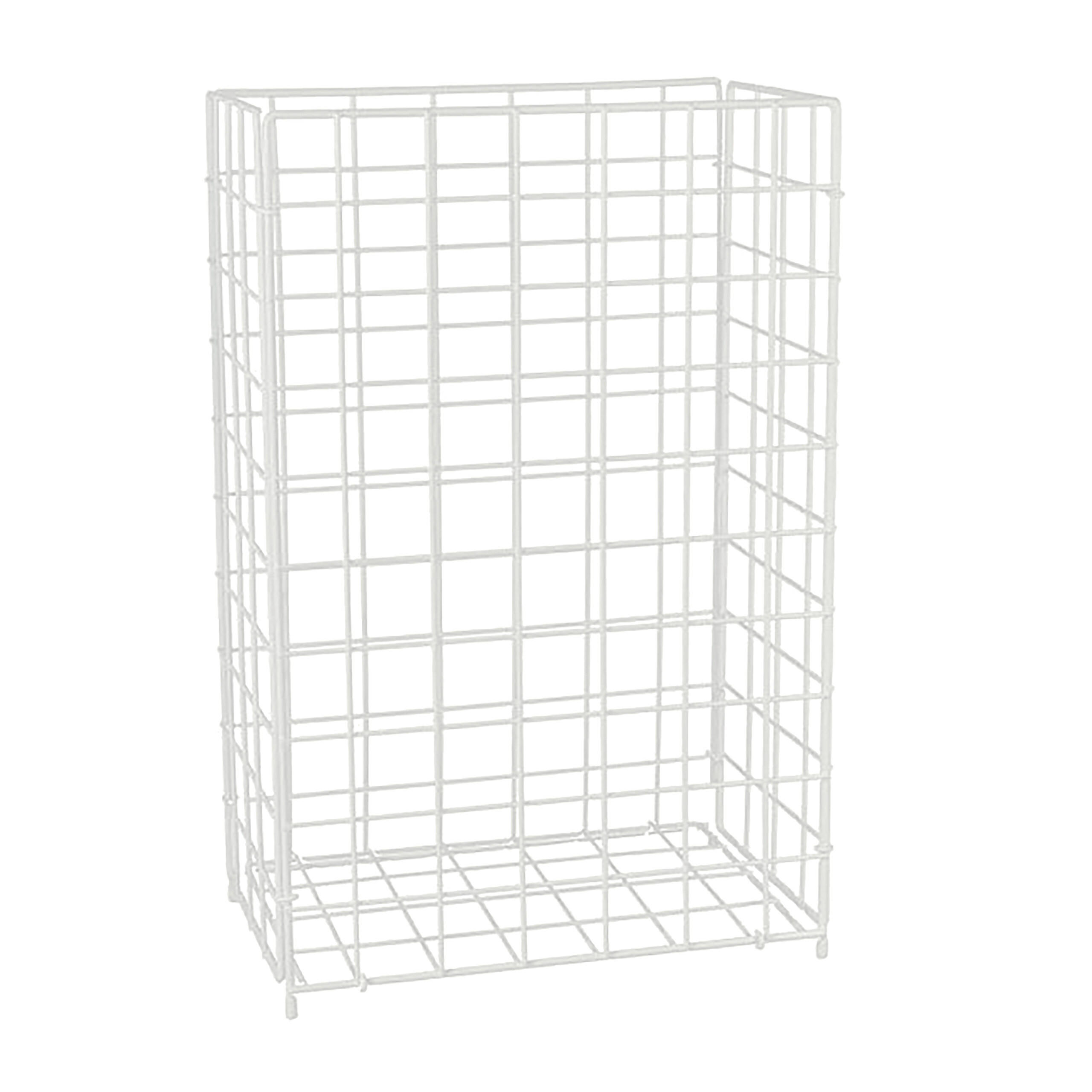 PAPIERKORB - Weiß, Metall (28.5/35.5/19cm) - Relaxdays